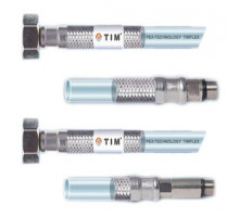 Г. подводка для воды с внутрен.шлангом из РЕХ ф1/2" М10 - Дл.100см,Tim