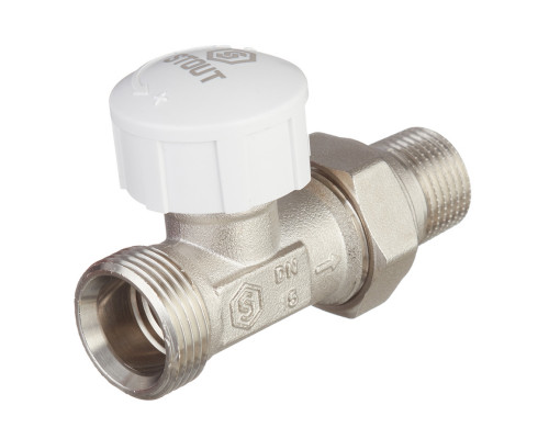 Клапан термостатический Stout, прямой Дн 1/2"х3/4" ЕК купить с доставкой