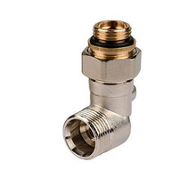 Кран для нижнего подключения радиатора (угловой) ф 3/4"х1/2" Tim