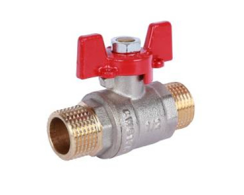 Кран шаровой Н.Р, ручка бабочка RBV-0007 ROMMER ф 1/2" купить с доставкой