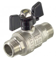 Кран шаровой полнопроходной, Н. Н, ручка бабочка ф 3/4" Tim