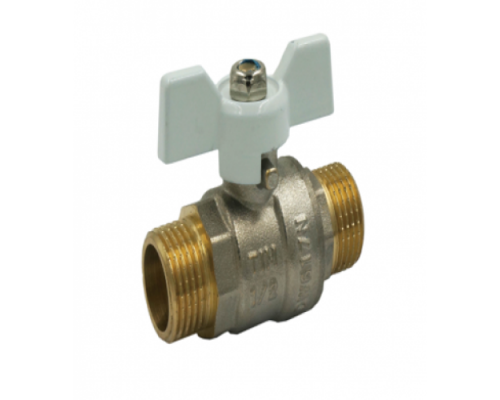 Кран шаровой полнопроходной, Н/Н, ручка бабочка STANDARD ф 1/2" Tim купить с доставкой