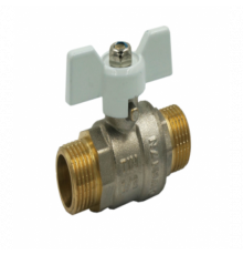 Кран шаровой полнопроходной, Н/Н, ручка бабочка STANDARD  ф 3/4" Tim
