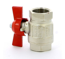 Кран шаровой полнопроходной, В/В, ручка бабочка 3/4" PN 40 Itap IDEAL