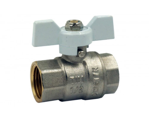 Кран шаровой полнопроходной, В/В, ручка бабочка STANDARD ф 3/4" Tim купить с доставкой