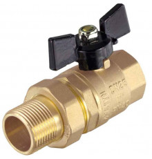 Кран шаровой с американкой, В/Н, ручка бабочка ф 3/4" Tim