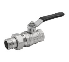 Кран шаровой с на. га.   Н.В,ручка рычаг Strong T  ELSEN  ф 1 1/4"