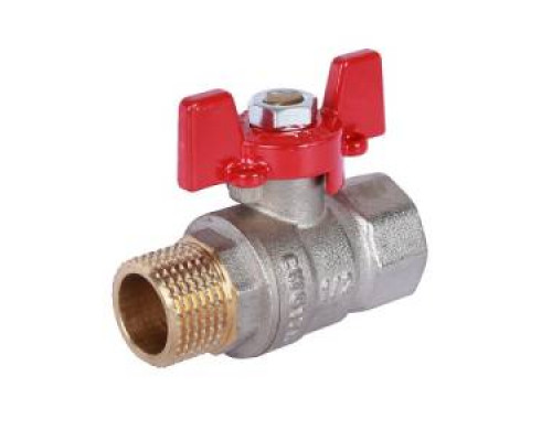 Кран шаровой В.Р-Н.Р., ручка бабочка RBV-0004 ROMMER ф 1 1/4" купить с доставкой