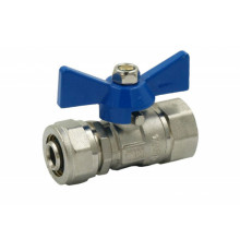 Кран шаровый (бабочка) МП 16Цх1/2", Tim