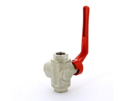 Кран шаровый трехходовой тип L рычаг 1/2" PN 50 Itap IDEAL купить с доставкой