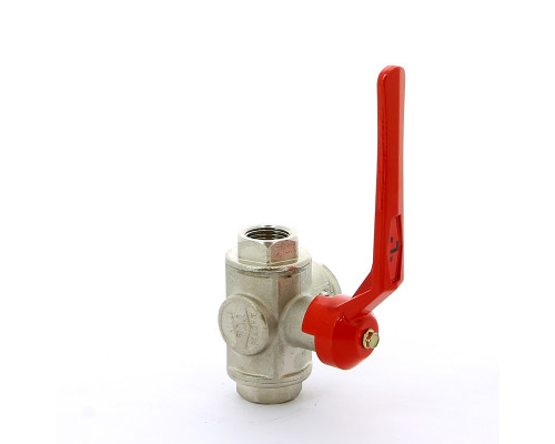 Кран шаровый трехходовой тип L рычаг 3/4" PN 50 Itap IDEAL купить с доставкой
