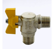 Кран шаровый угловой для газа, Н. Н, ручка бабочка   ф 1/2" Itap