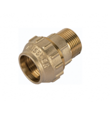 Муфта латунная обжимная для труб ПНД, ф 32х1 Н. Р.  Zeissler  
