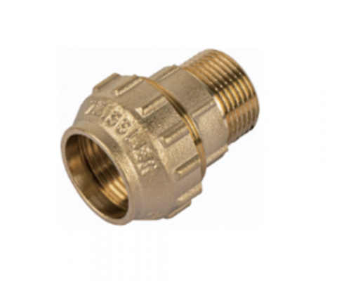 Муфта латунная обжимная для труб ПНД, ф 32х1 Н. Р. Zeissler купить с доставкой