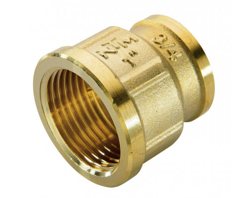Муфта латунная переходная N.T.M. 1"х1/2" купить с доставкой