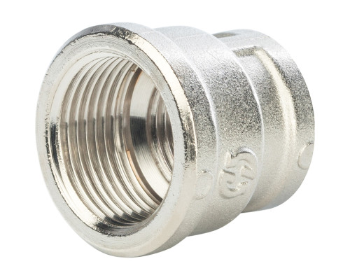 Муфта переходная никелированная STOUT 1/4"х1/8" купить с доставкой
