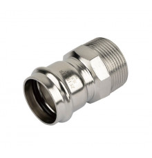 Муфта пресс из нержавеющей стали с наруж. резьб. Zeissler ф 1 1/2х42мм