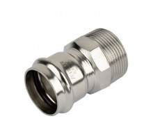 Муфта пресс из нержавеющей стали с наружной резьб. Zeissler ф 1х28мм