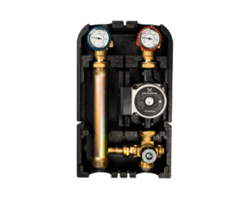 Насосная группа с термСта смес.клап.,Grundfos UPSO 15-65 130 ф3/4" купить с доставкой