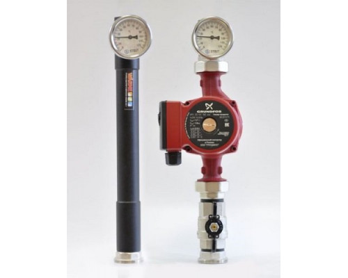 Нассосная группа с прямым контуром 1" , без насоса ROMMER ф 1х1 1/2" купить с доставкой