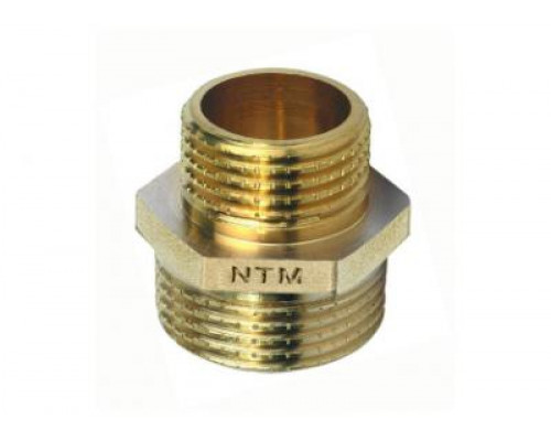 Ниппель латунный переходной N.T.M. 1"х1/2" купить с доставкой