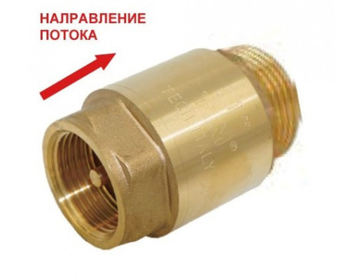 Обратный клапан с латунным штоком В. Н. ф 1" Tim купить с доставкой