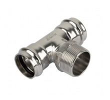 Пресс-тройник из нержавеющей стали с Н. Р. Zeissler ф 22х3/4"х22
