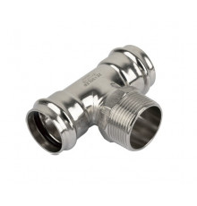 Пресс-тройник из нержавеющей стали с Н. Р. Zeissler ф 28х1"х28