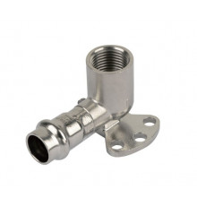Пресс-угол установочный из нержавеющей стали ф 22х1/2" В.Р. Zeissler