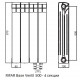 Радиатор биметалл Rifar BASE VENTIL VR 500 x3/4", 13 секции 2561вт купить с доставкой