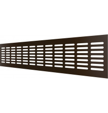  Решетка переточная AL с анодированным покрытием 480x80, Dark bronze
