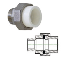Резьбовое соединение наружное(американка) PP-R 32х3/4" 