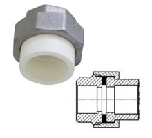 Резьбовое соединение внутреннее(американка) PP-R 25х1"