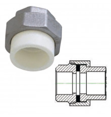 Резьбовое соединение внутреннее(американка) PP-R 32х3/4"