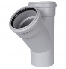 Шумопоглощающая канализация тройник, Ду 110, 45° STOUT
