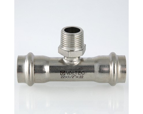 Тройник комб. под пресс нержавейка VTi.933, VALTEC 15х1/2"х15 Н. купить с доставкой
