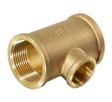 Тройник латунный переходной Tim внутренняя резьба 3/4"х1/2"х3/4"