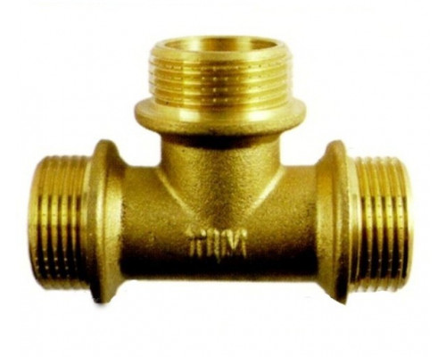 Тройник латунный Tim наружняя резьба 1/2"х1/2"х1/2" купить с доставкой