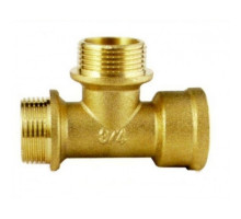 Тройник латунный Tim внут/наруж/наруж. резьба 1/2"х1/2"х1/2"