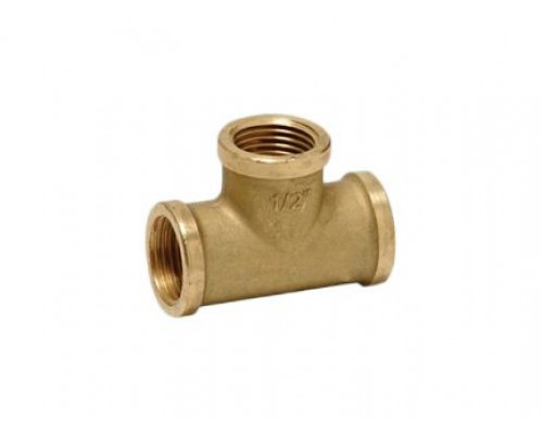 Тройник латунный В. В. В. Metalit, переходной ф 3/4"х1/2"х3/4" купить с доставкой