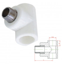 Тройник сварка-Н Kalde 20х1/2"х20