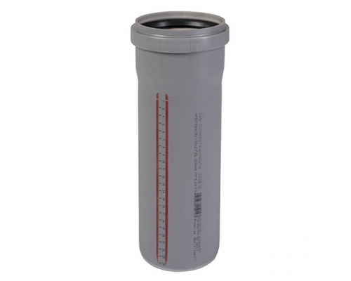 Труба с раструбом, HTEM, ф 110, длина 1500мм, Ostendorf купить с доставкой