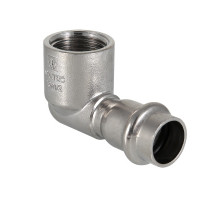 Угол комб. под  пресс нержавейка VTi.952, VALTEC  ф. 18х3/4" -90*   В.