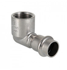 Угол комб. под  пресс нержавейка VTi.952, VALTEC  ф. 22х1/2" -90*   В.