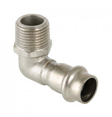 Угол комб. под  пресс нержавейка VTi.953, VALTEC  ф. 15х1/2"  -90*  Н.