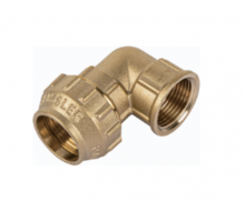 Угол латунный обжимной для труб ПНД, ф 32х1 В. Р.  Zeissler  