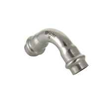 Угол под  пресс нержавейка VTi.951, VALTEC  ф. 35  -90*
