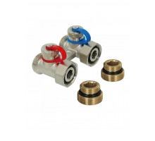 Узел нижнего подключения радиаторов Multiflex 1/2"НРx3/4"НР прямой TIM