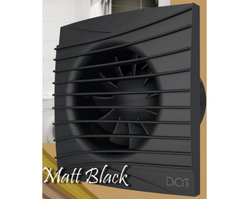 Вентилятор накладной SILENT 5C Matt Black ф 125 Эра купить с доставкой